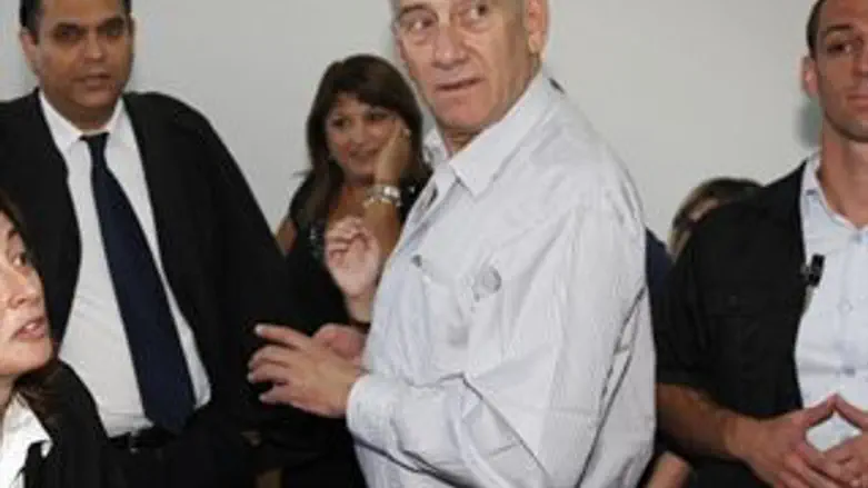 אולמרט באחד הדיונים האחרונים בביהמ"ש