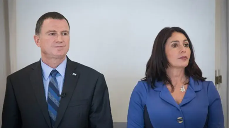 Yuli Edelstein and Miri Regev