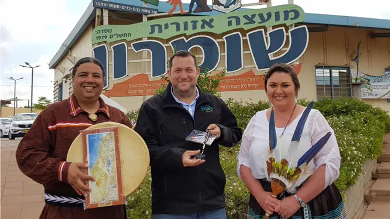 Chief RiverWind, Laralyn RiverWind, and Yossi Dagan