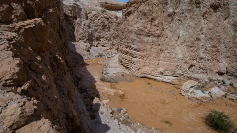 Flooding near Dead Sea