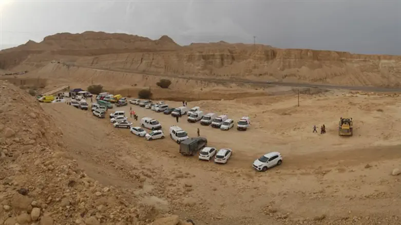 Scene of Nahal Tzafit disaster