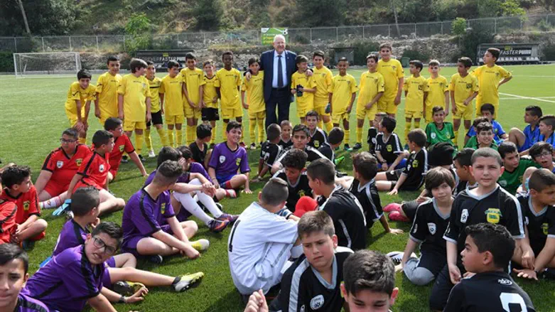 ריבלין עם הילדים