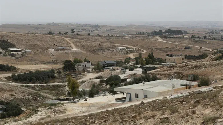Illegal Bedouin town in the Negev