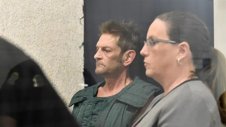Adam Purinton with his public defender