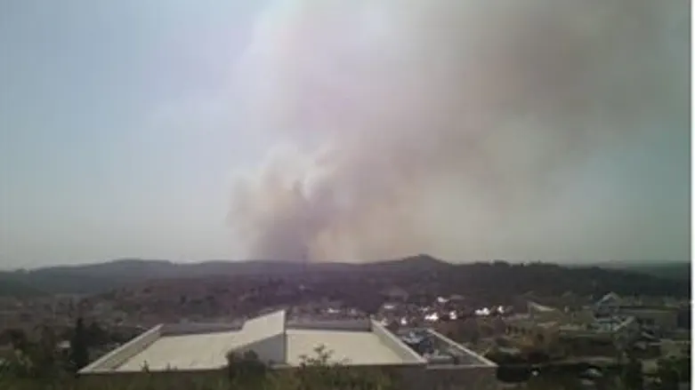 השריפה הגדולה. מבט מרמת בית שמש