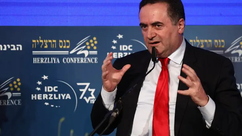 השר ישראל כ"ץ בכנס הרצליה