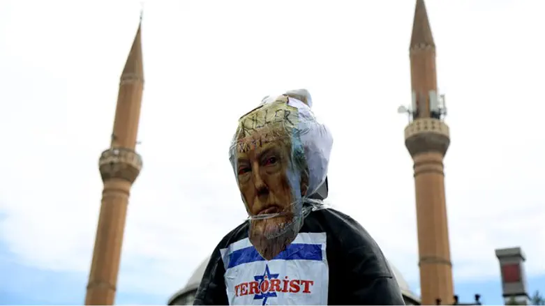 Trump effigy