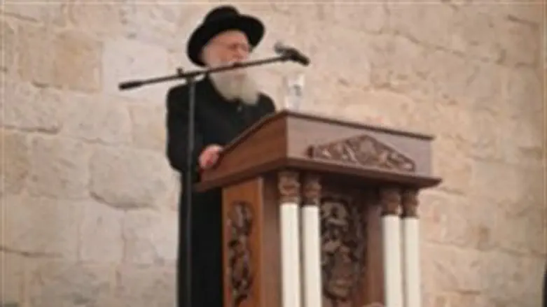 הרב שמחה הכהן קוק ביום חנוכת בית הכנסת