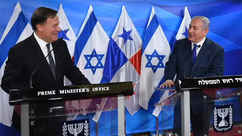 נתניהו עם ראש ממשלת פנמה