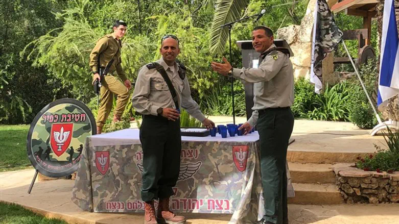 טקס חילופי המפקדים בשילה הקדומה