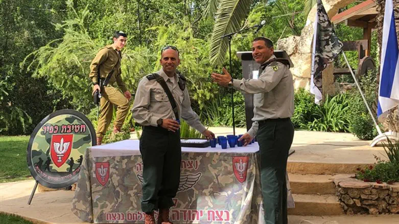 At the ceremony in Shiloh