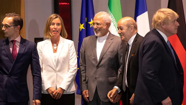 Zarif with European friends