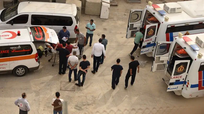 הפצועים מעזה מועברים לירדן