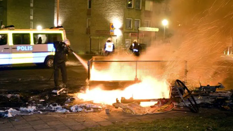 Muslim-dominated suburb of Rosengard in Malmo in southern Sweden