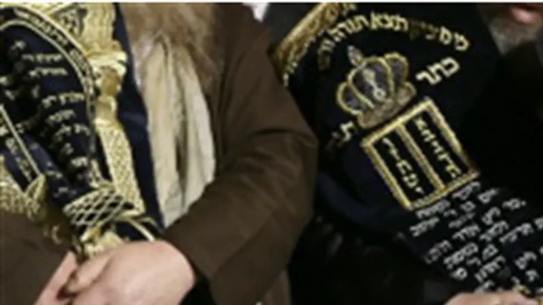 Torah scrolls