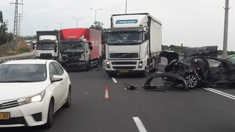התאונה בכביש החוף