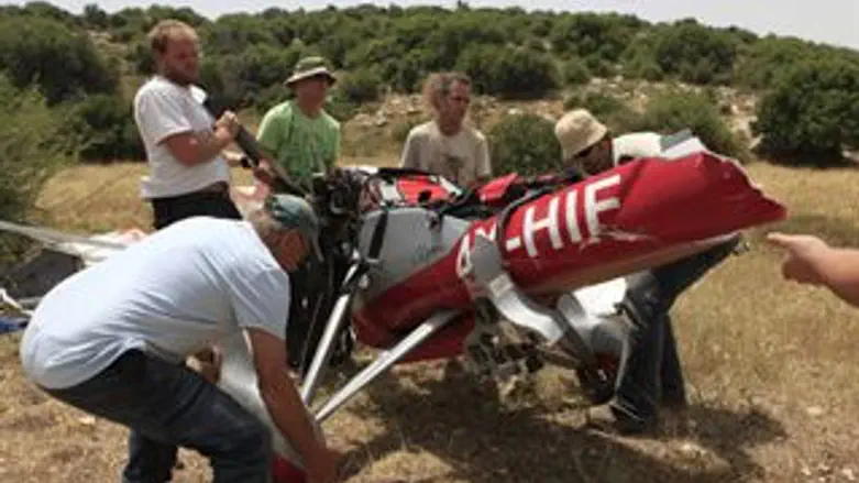 התרסקות מטוס קל. ארכיון