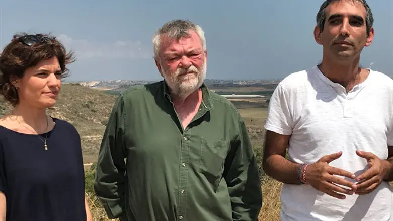 סיור מרצ בעוטף עזה