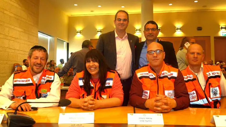 President Eli Beer and Board Member in Charge of Muslim Volunteer Operations Mur