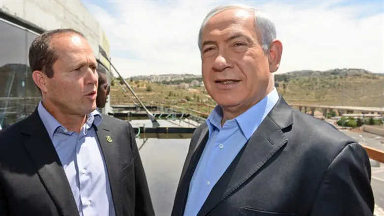 Binyamin Netanyahu and Nir Barkat