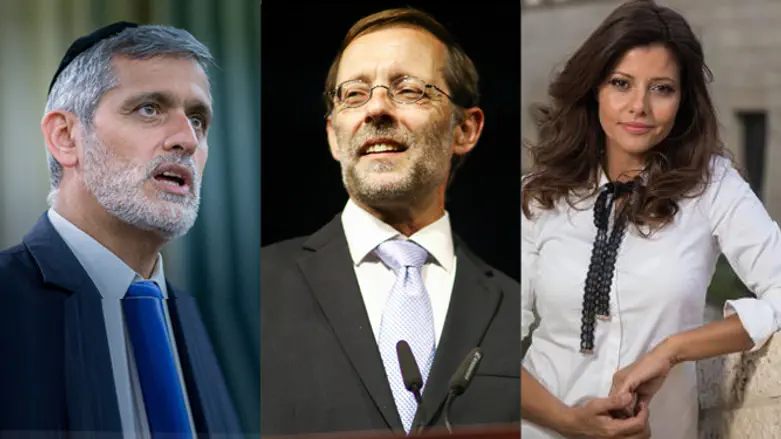 Eli Yishai, Moshe Feiglin, Orly Levy