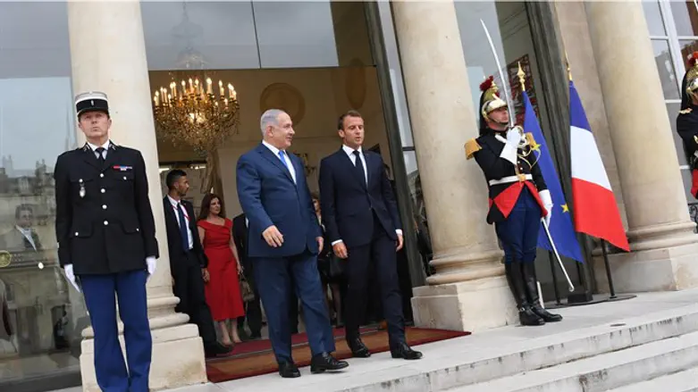 לא נסע כדי לדבר על הפלשתינים. נתניהו בפריז