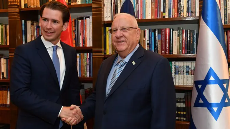 Sebastian Kurz meets with Rivlin Reuven