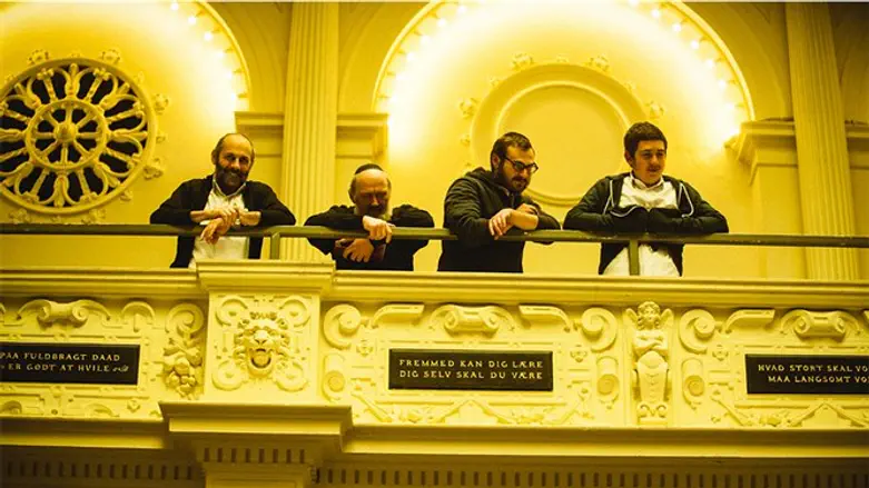 Danish Jews at a ceremony in Copenhagen in December 2016.