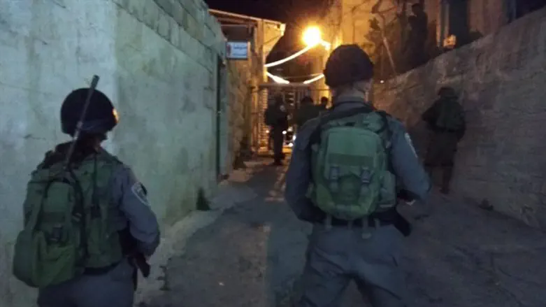 Scene of attempted attack in Hevron