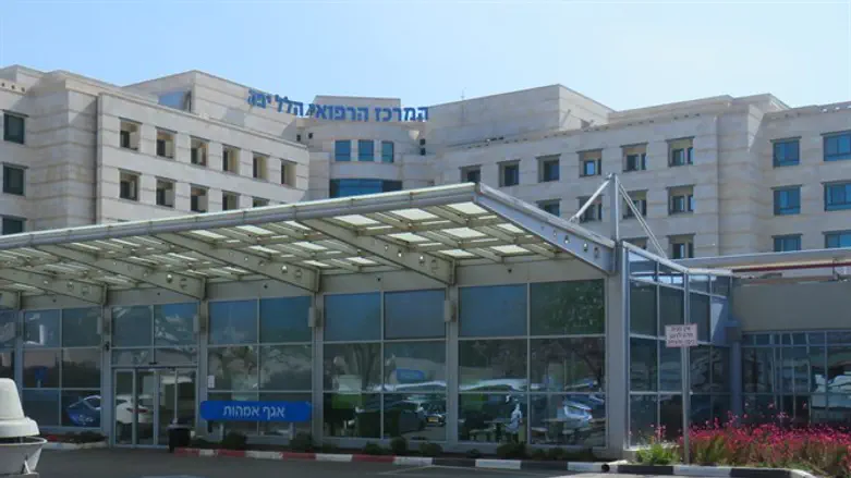 Entrance to maternity ward at Hillel Yaffe Medical Center