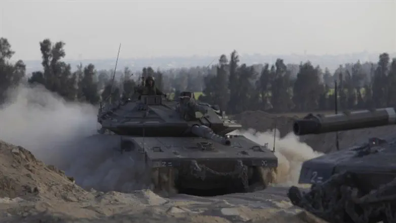 IDF tanks operating in the north