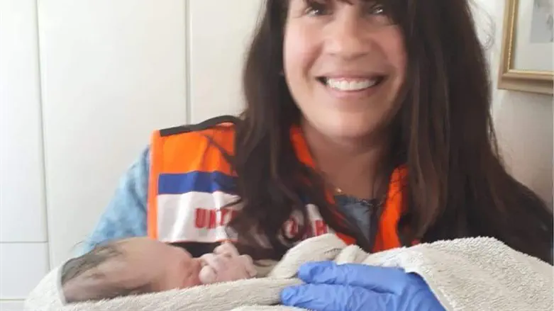 Gitty Beer after she assisted in a  home birth