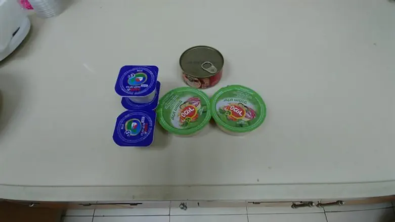 מזון שהגיע לאחת הקייטנות