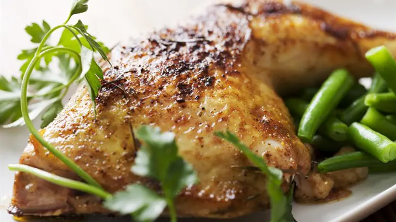 עוף צלוי ברוטב מתקתק