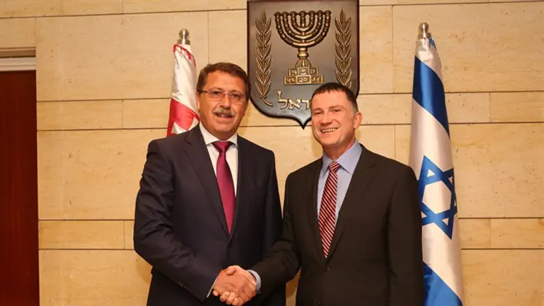 יו"ר הכנסת עם יו"ר הפרלמנט הסלובקי