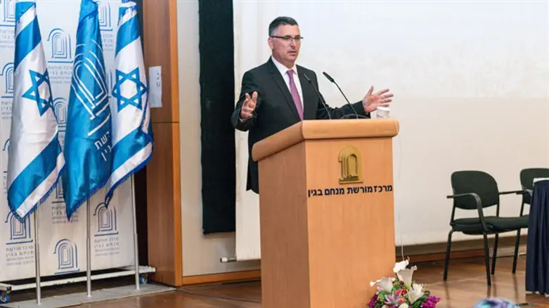 גדעון סער בכנס הניצחון, אמש