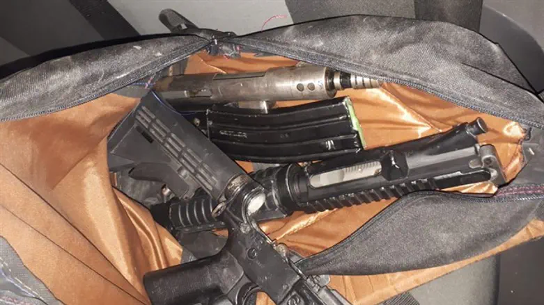 Weapons seized in Shuafat