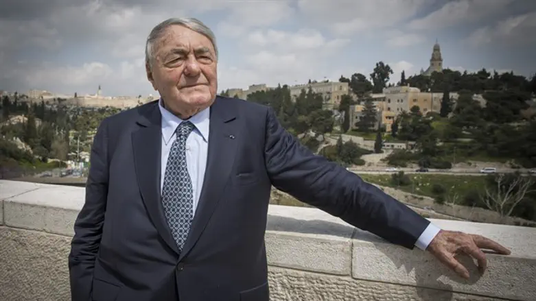 Claude Lanzmann at Begin Heritage Center in Jerusalem