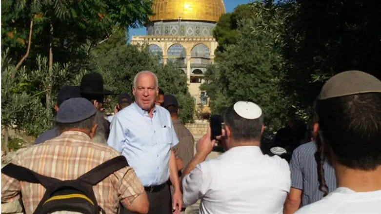 Minister Ariel on Temple Mount