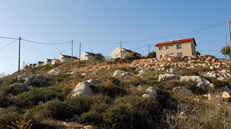 View of Yitzhar from below