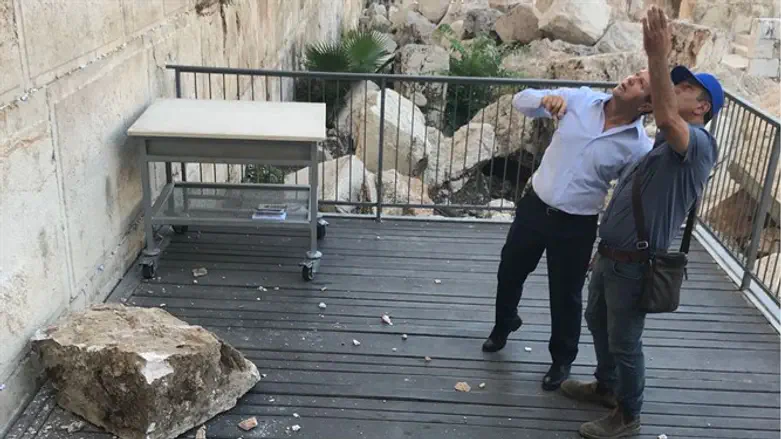 stone which fell from Western Wall