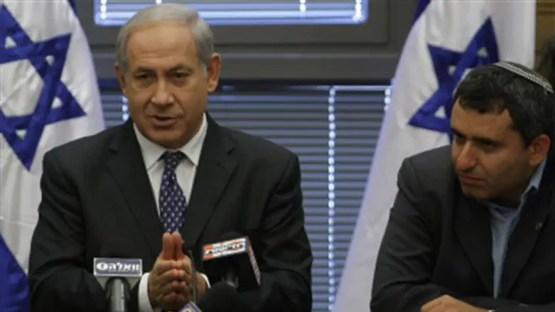 Биньямин Нетаньяху и Зеэв Элькин