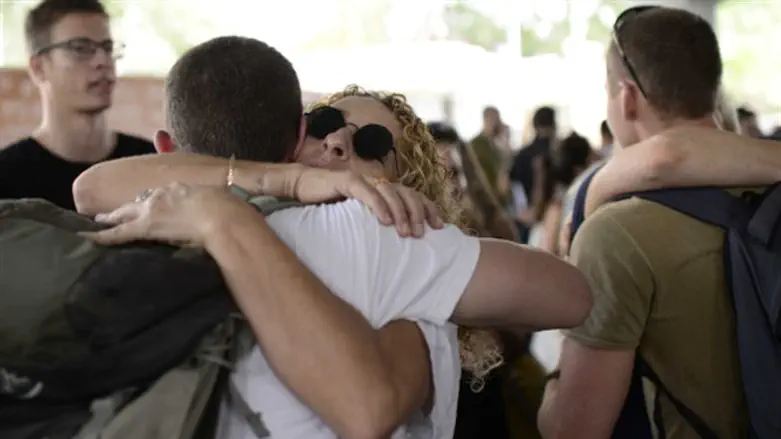 Separating from sons at induction center