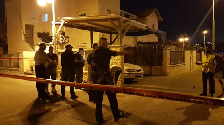 זירת הפיגוע באדם