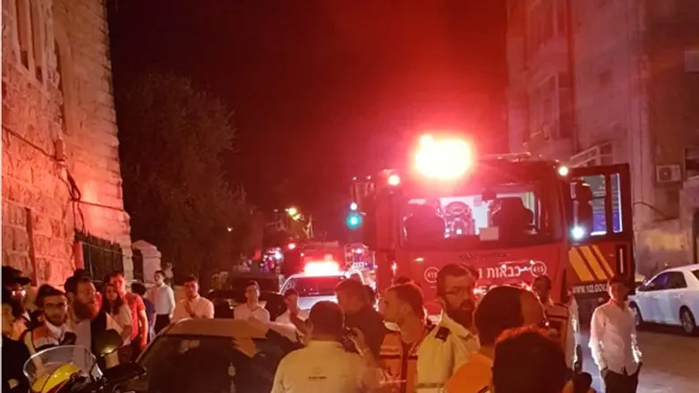 Scene of Jerusalem fire