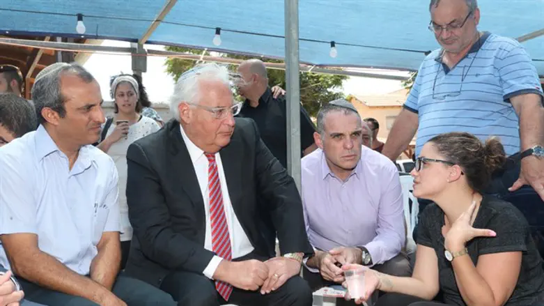 Ambassador Friedman with terror widow