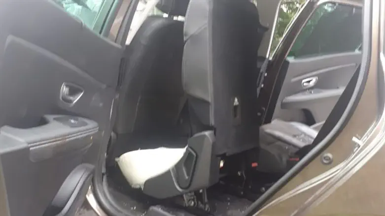 Car which crashed in France