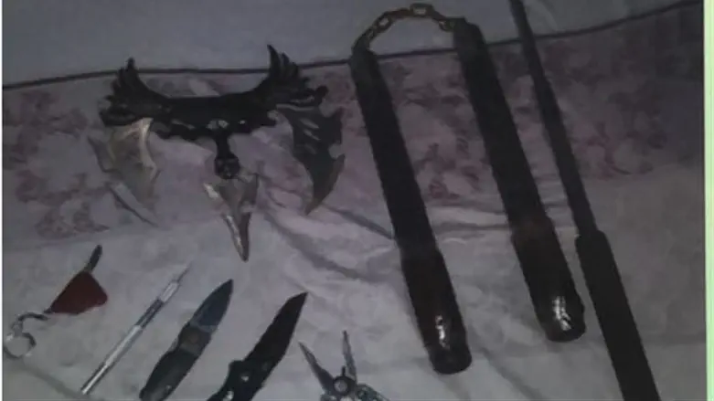 כלי התקיפה שנתפסו