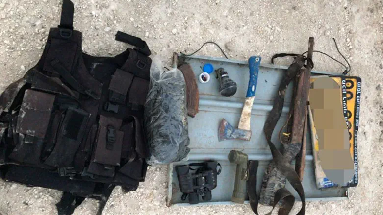 Some of the confiscated weapons