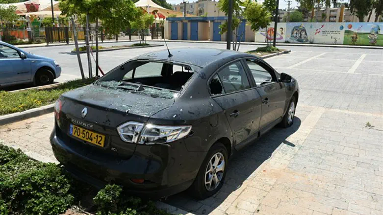 נזק כתוצאה מנפילת רקטה